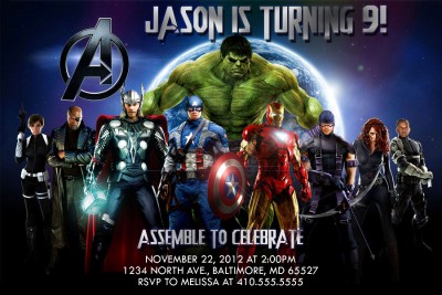 Avengers Invitations Template Avengers Invitations Template