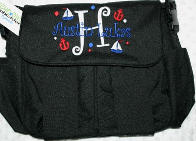 Baby Diapers Bags Personalized on Personalized Baby Diaper Bag 4 Bag Colors Blanket Boy Or Girl