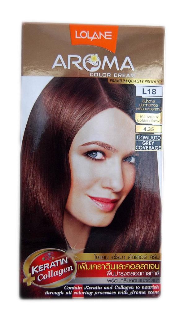 Lolane professional aroma hair color cream 60g + keratin and collagen