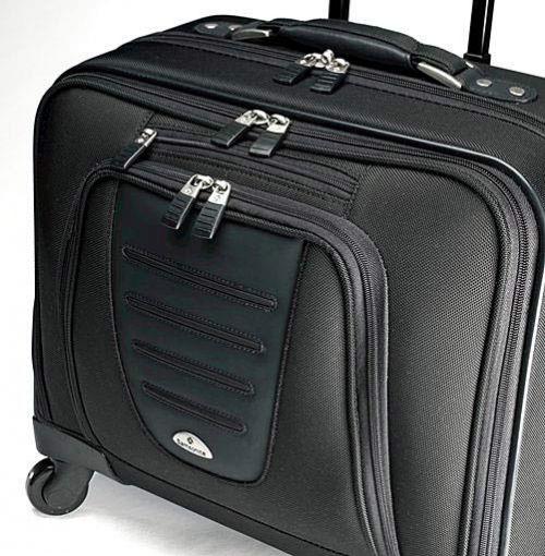 NEW SAMSONITE MOBILE OFFICE SPINNER 4 WHEELED LAPTOP COMPUTER CASE