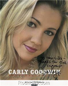 CARLY GOODWIN 8X10 SIGNED PHOTO -SEXY-MUSIC