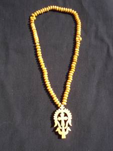 Ethiopian wooden cross necklace clearance
