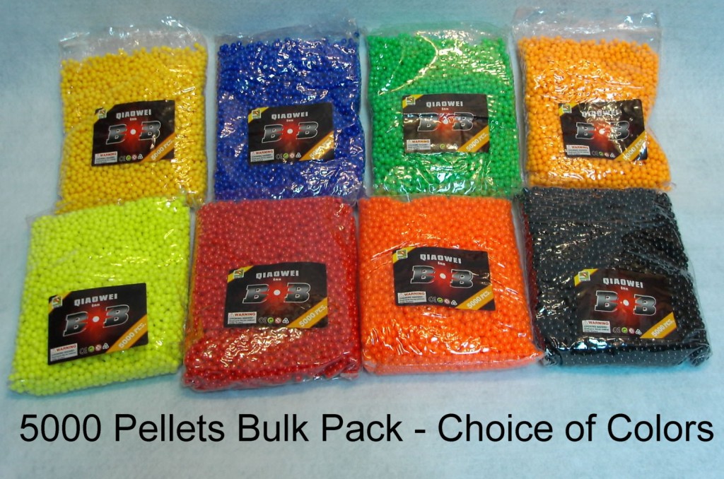 5000 6mm AIRSOFT BB PELLETS AMMO .12g  RIFLE PISTOL GUN