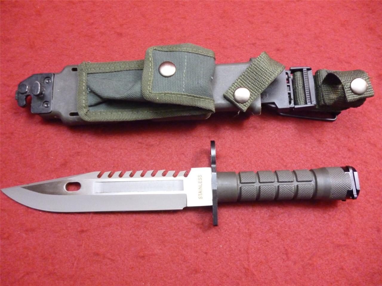 New M9 Replica Bayonet Tactical Knife Military Survival.