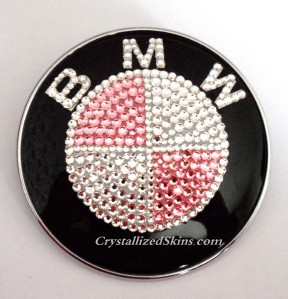 Pink swarovski bmw emblem #3
