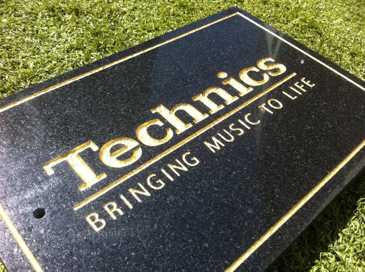 Black Granite House Sign/plaque 12"/8"