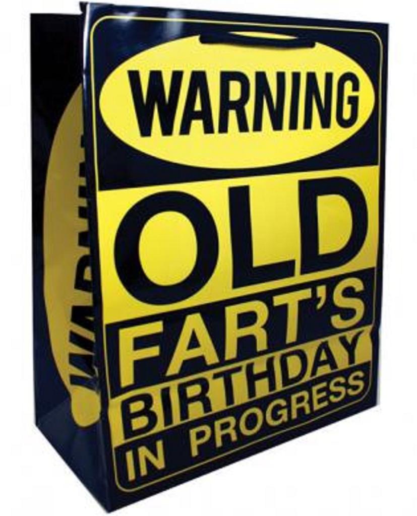 Over the Hill Funny Adult Birthday Gag Gift Bags Getting Older Bag Age 40 50 + - Picture 15 of 15