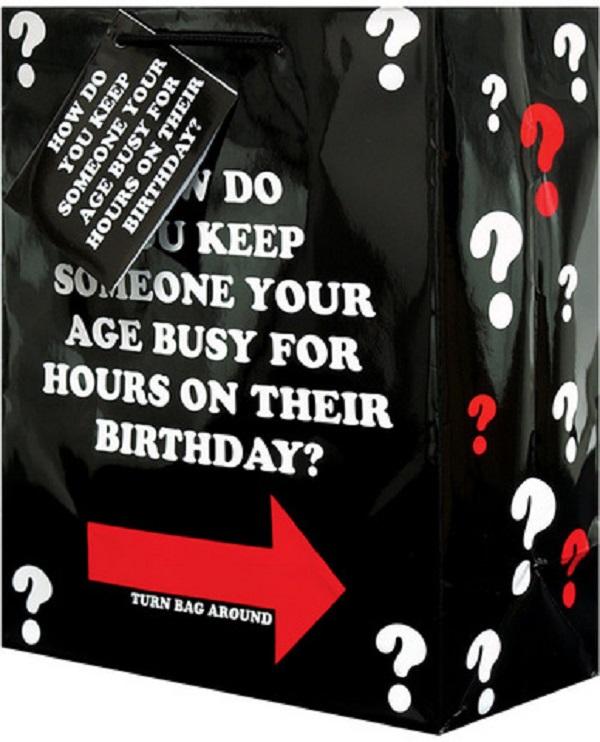 Over the Hill Funny Adult Birthday Gag Gift Bags Getting Older Bag Age 40 50 + - Picture 9 of 15