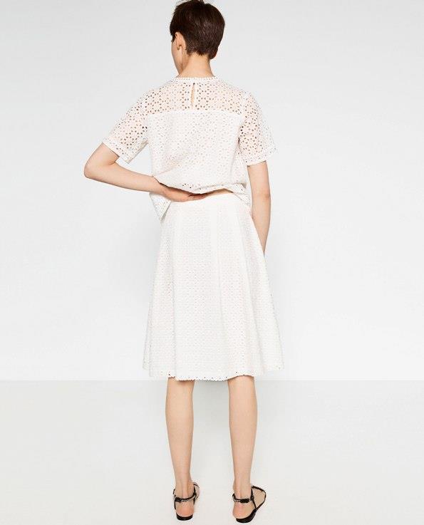 zara white cut out crochet embroidered cotton lace midi flounce skirt s m l ebay zara white cut out crochet embroidered cotton lace midi flounce skirt s m l ebay