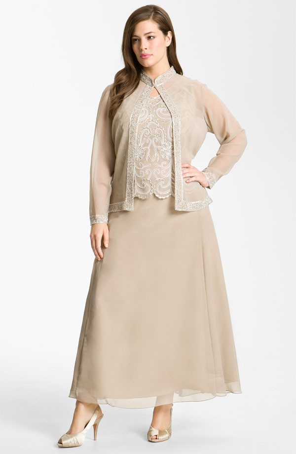 J kara chocolate bead dress
