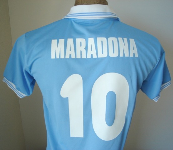 NEW VINTAGE 86 NAPOLI MARADONA #10 RETRO SOCCER CALCIO ...