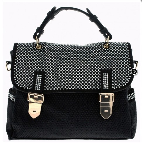 High Quality Celebrity Style Dimonate Soft Faux Leather Hand Bag