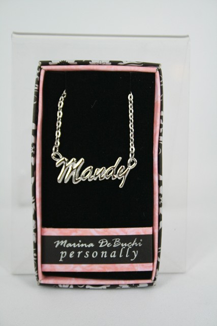 Personalised Name Necklace- MANDY/MARGARET/MARIA/MARIE/MARY/MEGAN/MEL/MELANIE/ N - Picture 2 of 10