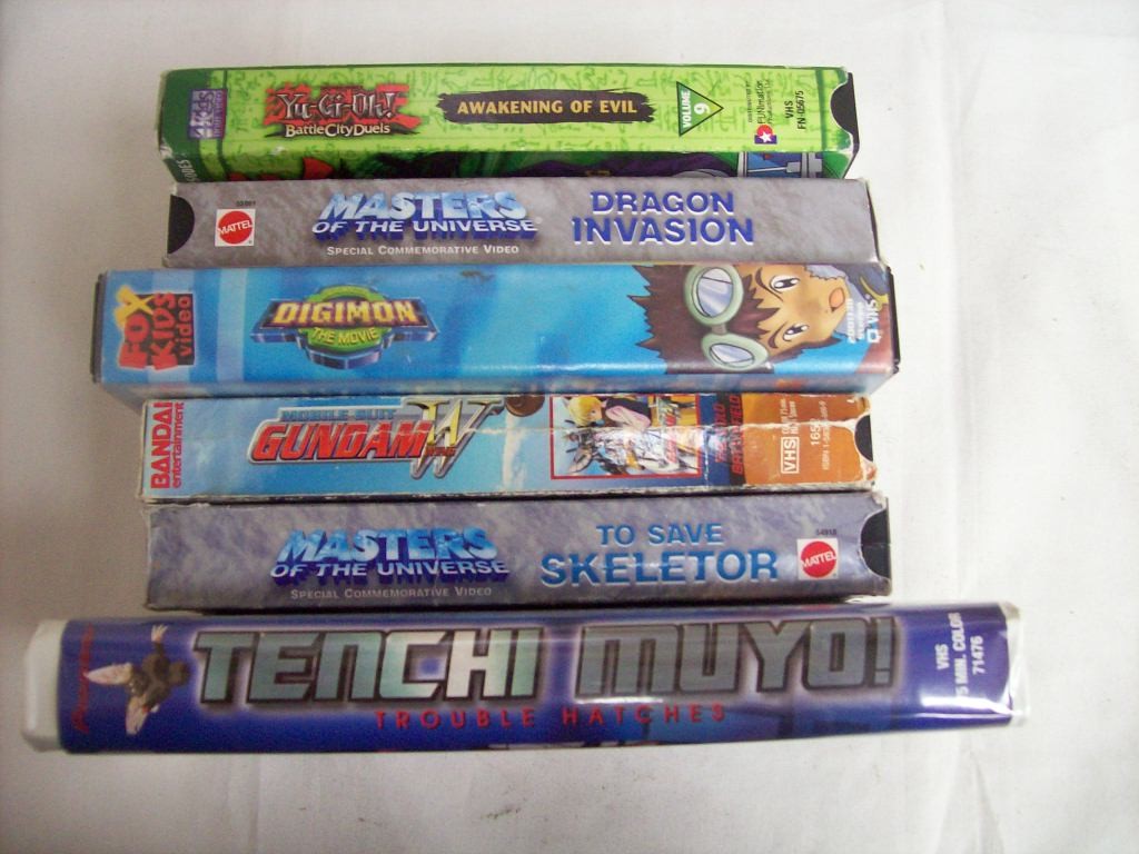 KJ09204 Lot 6 Japanese Anime VHS Tapes TENCHI MUYO WING