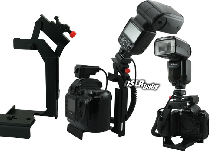 MultiAngle Camera Flash Arm Holder Bracket Hand Grip Handheld For