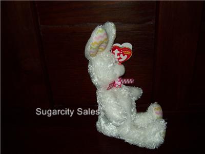Beanie Baby Bunny on Ty Beanie Babies Hippity Bunny Stuffed Animal White Ebay