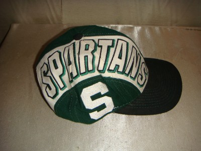  Computer Store on Vintage Michigan State Spartan Snapback Cap   Ebay