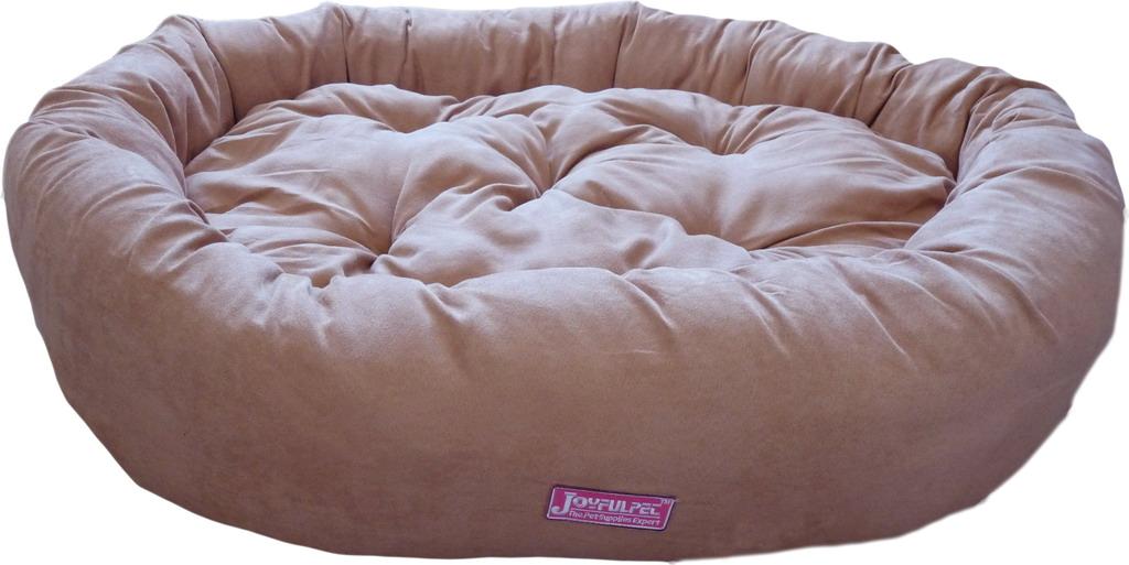 X-Large 50" Wheat Pet Dog Cat Micro-Velvet Donut Bed