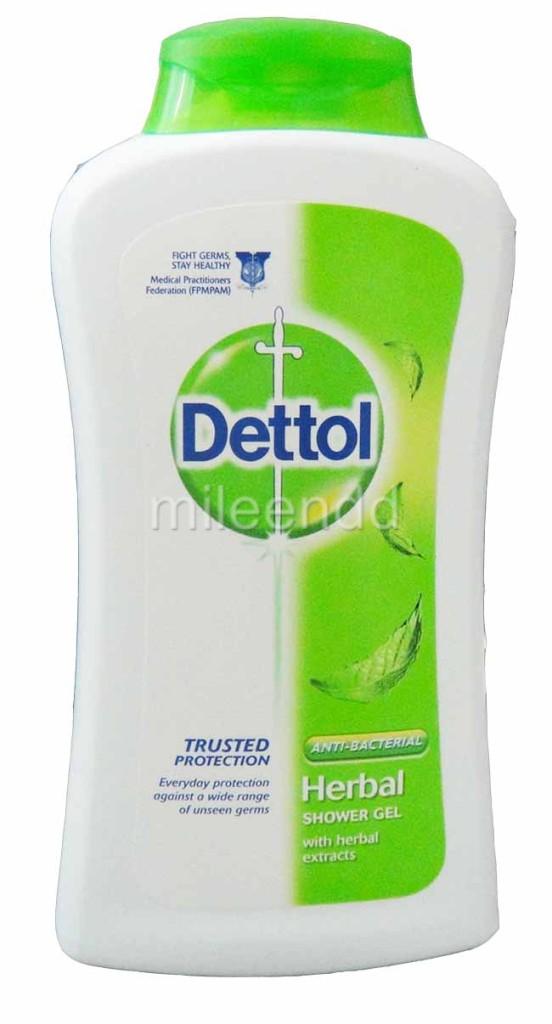 DETTOL 250ML /8.45floz ANTI BACTERIAL HERBAL SHOWER GEL WITH HERBAL