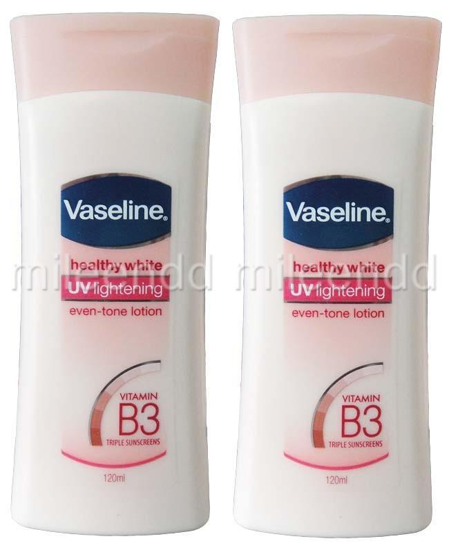 VASELINE 2X 120ML HEALTHY WHITE UV LIGHTENING EVENTONE BODY LOTION