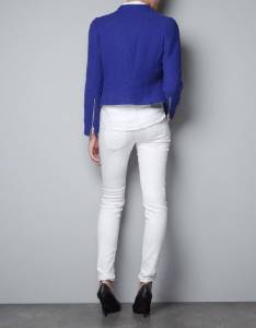 zara tied cropped blazer