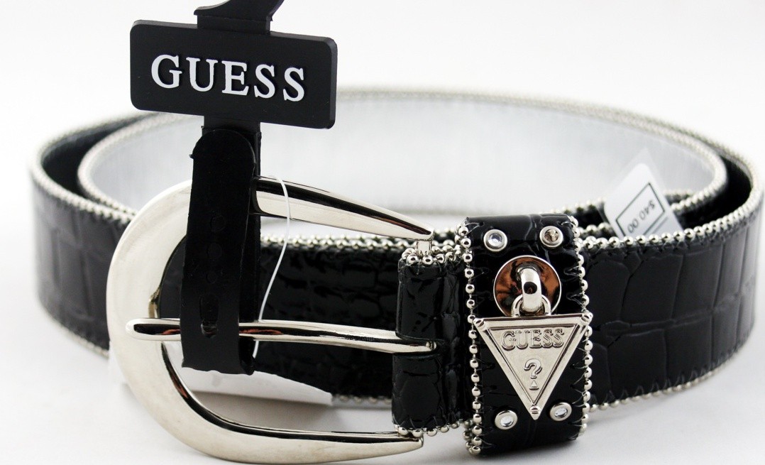 Guess Buckle Belt 'G' Women's Metal Black 912106 New Design 100