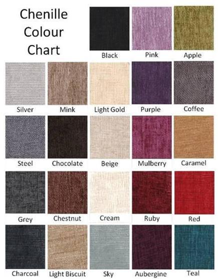 Chenille Colour Sample