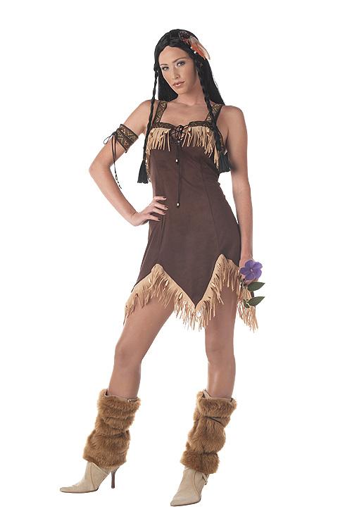 Sexy Pocahontas Indian Princess Adult Halloween Costume Ebay 2136