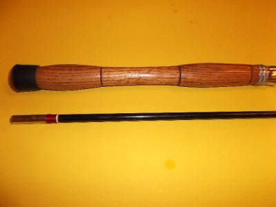 fishing rod fiberglass montague vintage saltwater 2pc conventional