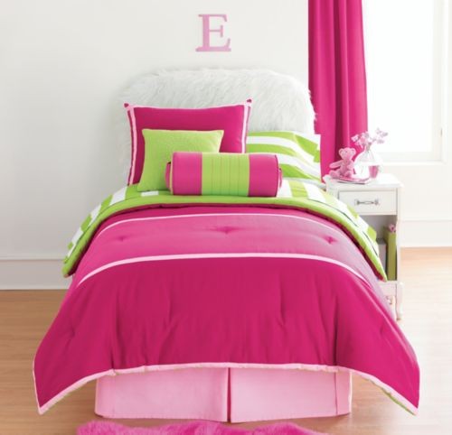 12pc full cabana comforter set pink lime green sheets val 12pc full cabana comforter set pink lime green sheets val