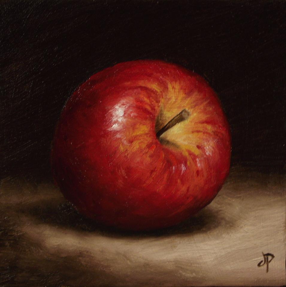 Braeburn Apple, J Palmer Daily Painting Original Oil Still Life Art | EBay