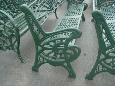 Cast Iron Garden Furniture Sale on Cast Iron Heavy Art Nouveau Garden Bench 09hsc17   Ebay