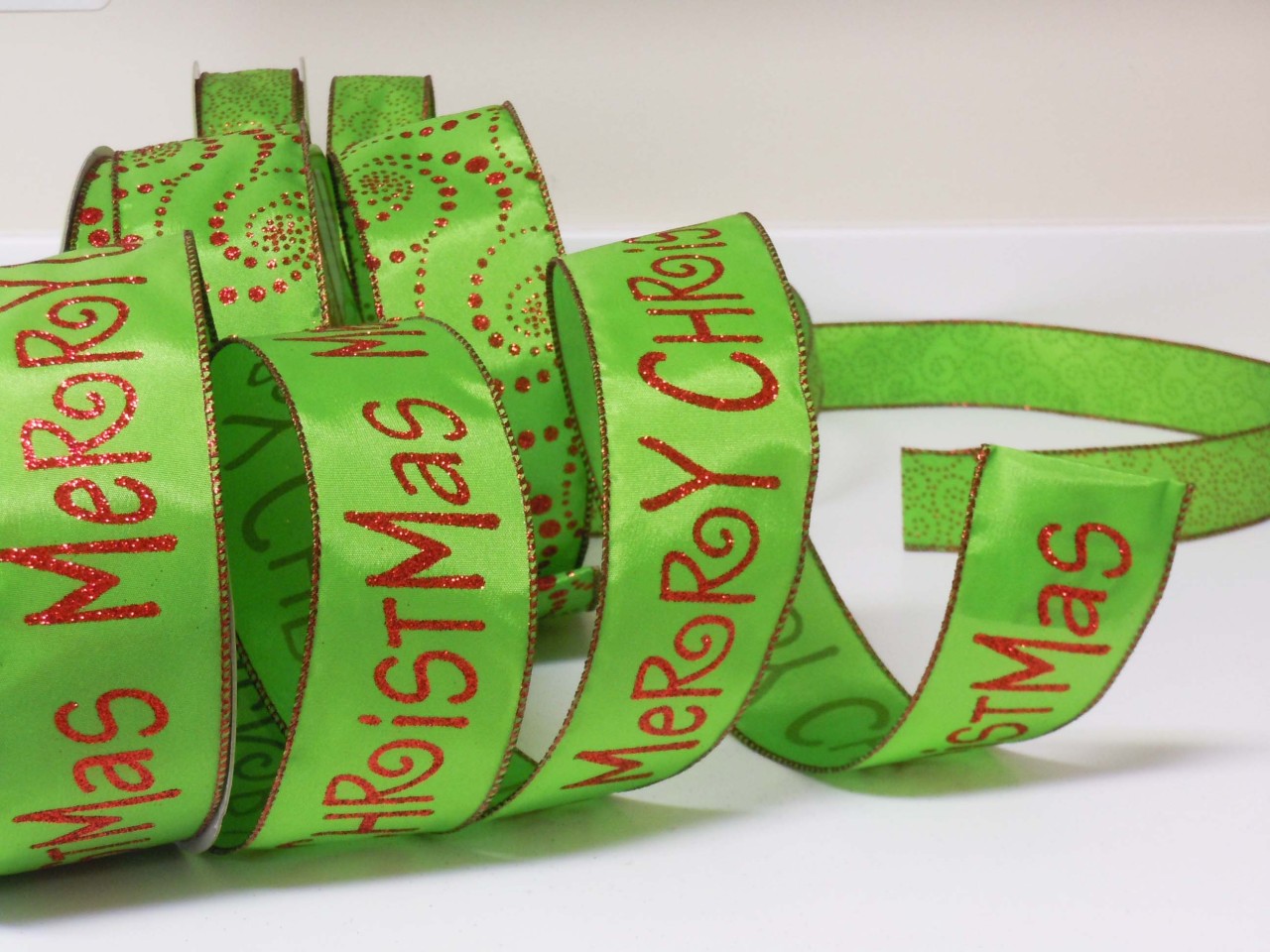 5yds lime green glittering red quot merry christmas quot wreath 5yds lime green glittering red quot merry christmas quot wreath