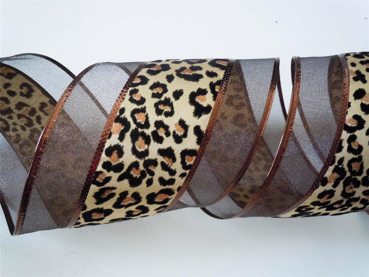 5yd brown cheetah leopard christmas wreath safari wedding 5yd brown cheetah leopard christmas wreath safari wedding