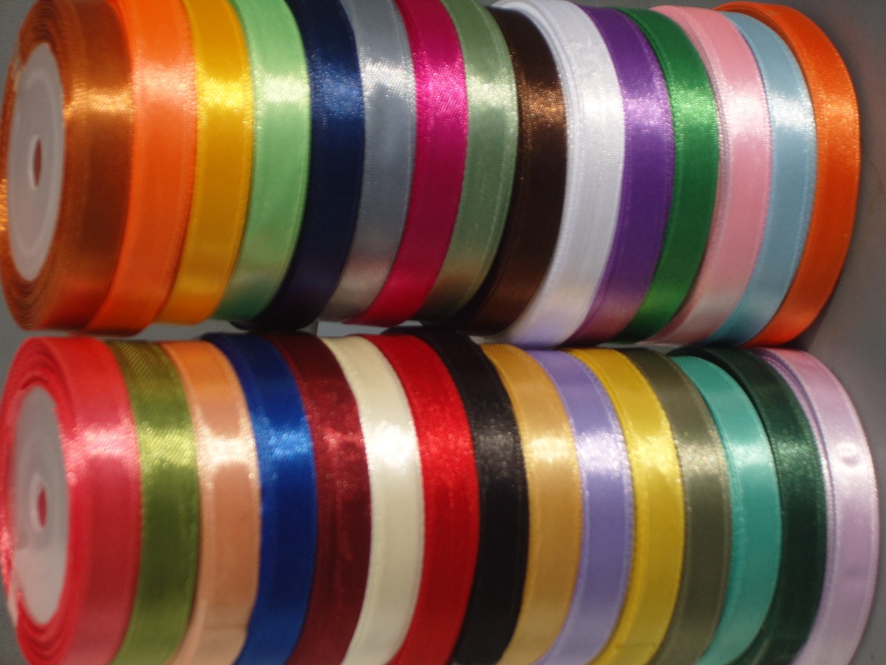 30 ROLLS OF SATIN RIBBON, 30 COLOURS 450 YARDS 10 MM, Wholesale Prices eBay