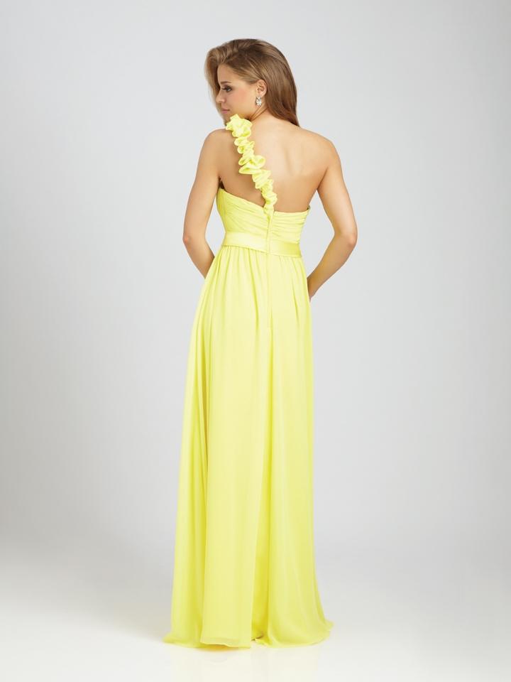 BNWT LEMON SORBET Corsage Chiffon Maxi Prom Evening Bridesmaid Dress Size UK 14 eBay