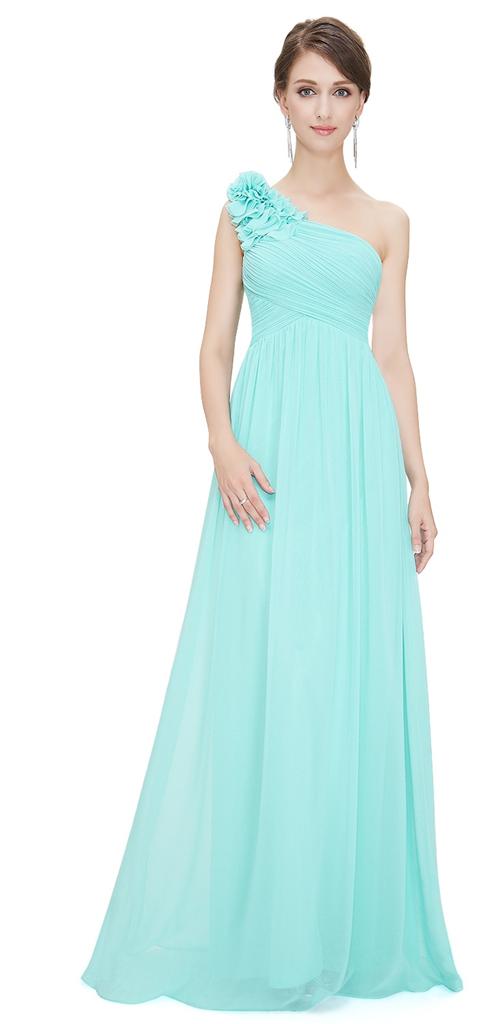 BNWT PIPPA Aqua Turquoise Corsage Chiffon Bridesmaid Maxi Long Dress UK