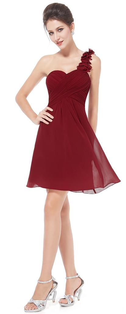 CHLOE Corsage Chiffon Cranberry Red Bridesmaid Prom Occasion Dress CHLOE Corsage Chiffon Cranberry Red Bridesmaid Prom Occasion Dress