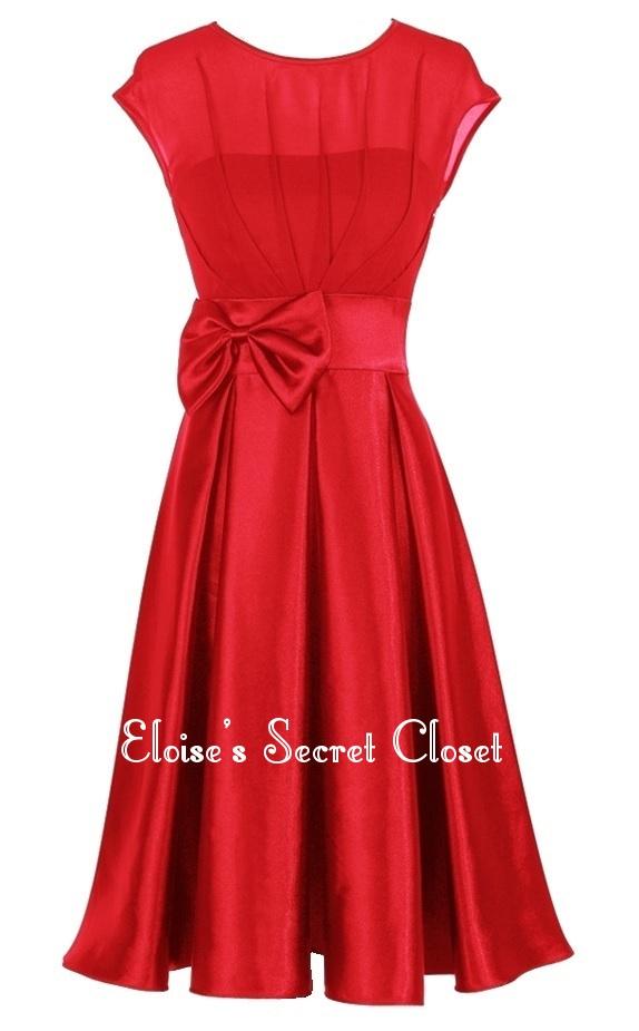 scarlet red bridesmaid