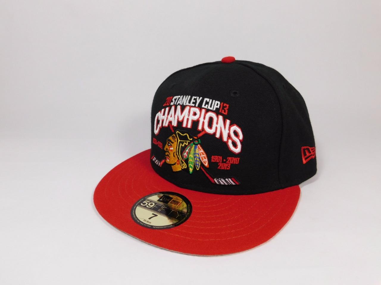 New Era Chicago Blackhawks NHL Classic Stanley Cup 5950 59Fifty Fitted Hat Cap | eBay