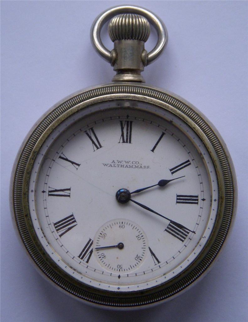 Vintage A.W.W. Co Waltham, Mass Pocket Watch eBay