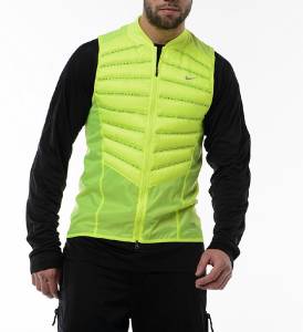 NIKE AEROLOFT 800 GOOSE DOWN REFLECTIVE YELLOW RUNNING VEST 548152-746 BIG SIZES | eBay