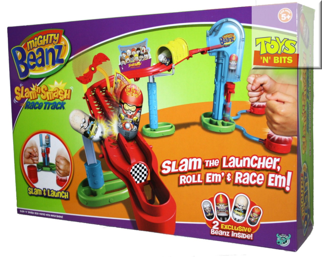  Mighty Beanz Beans Slam N Smash Race Track Play Set eBay