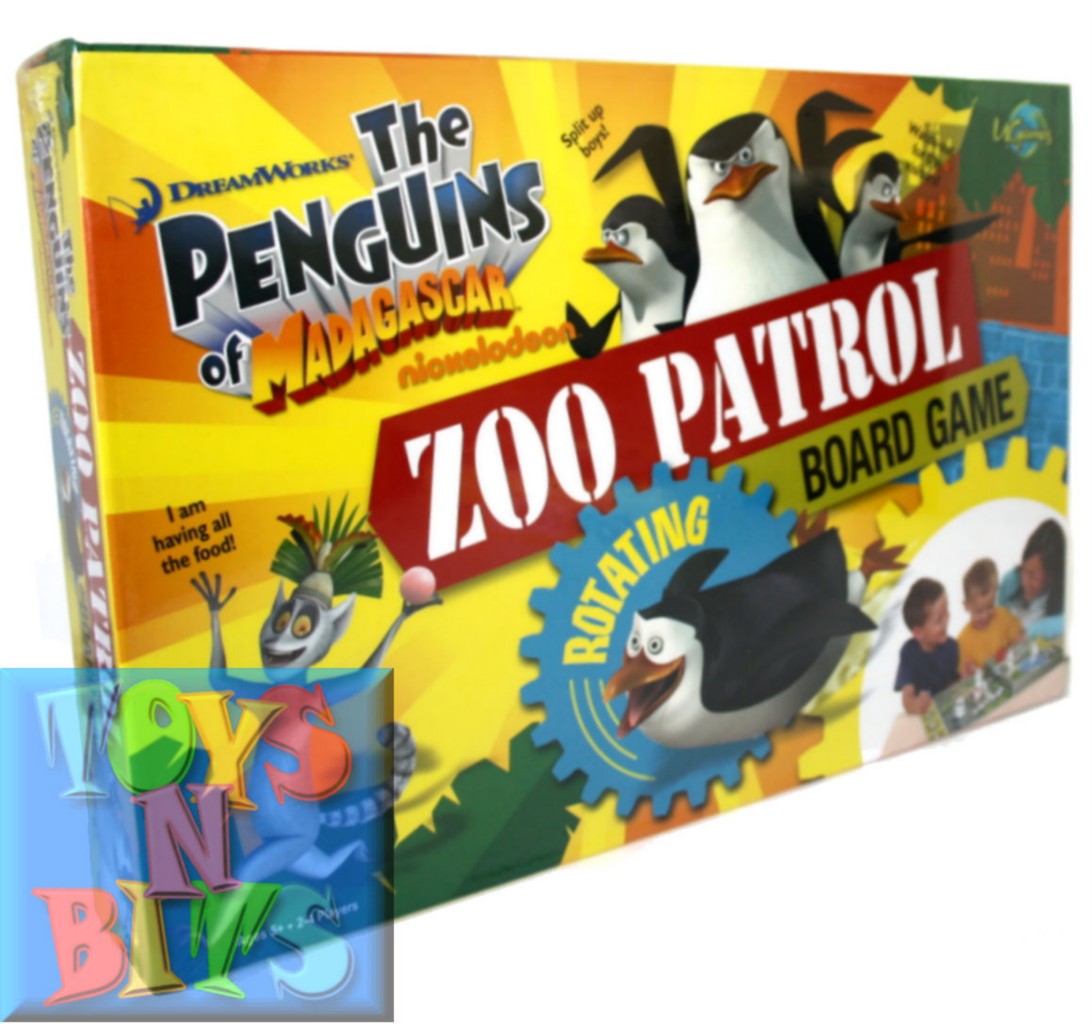 The Penguins of Madagascar Zoo Patrol Family Strategy Board Game eBay