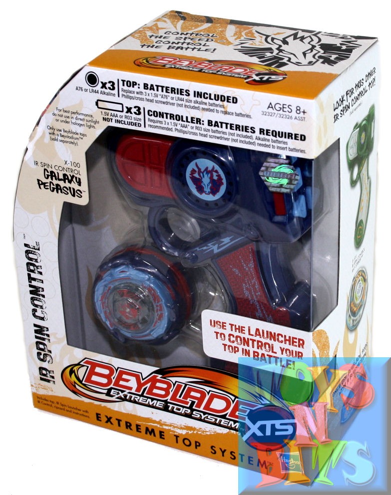 Beyblade Extreme Top System XTS IR Spin Control X100 Galaxy Pegasus
