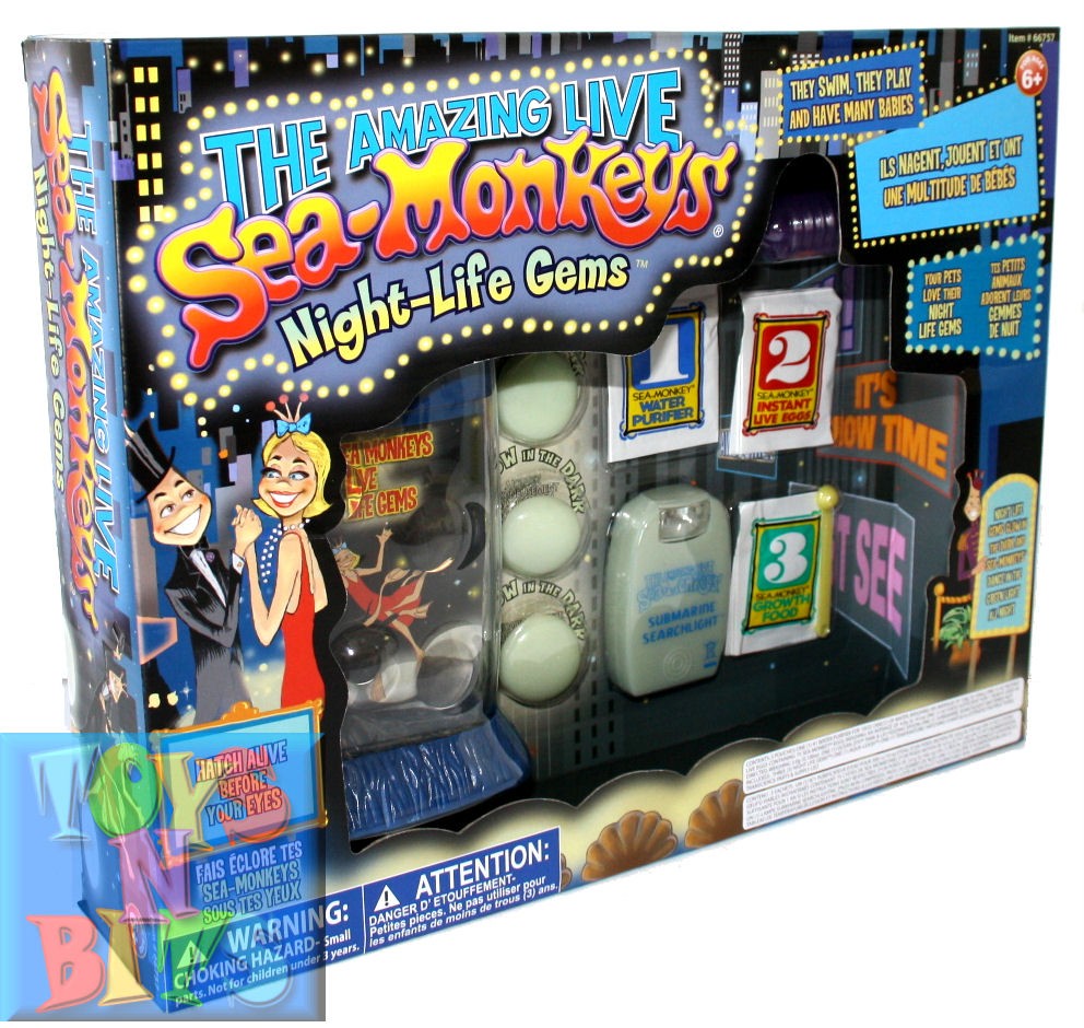 The Amazing Live Sea Monkeys Night Life Gems Glow In The Dark eBay