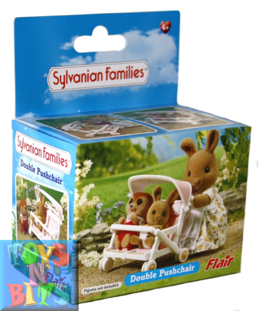 sylvanian families double pushchair