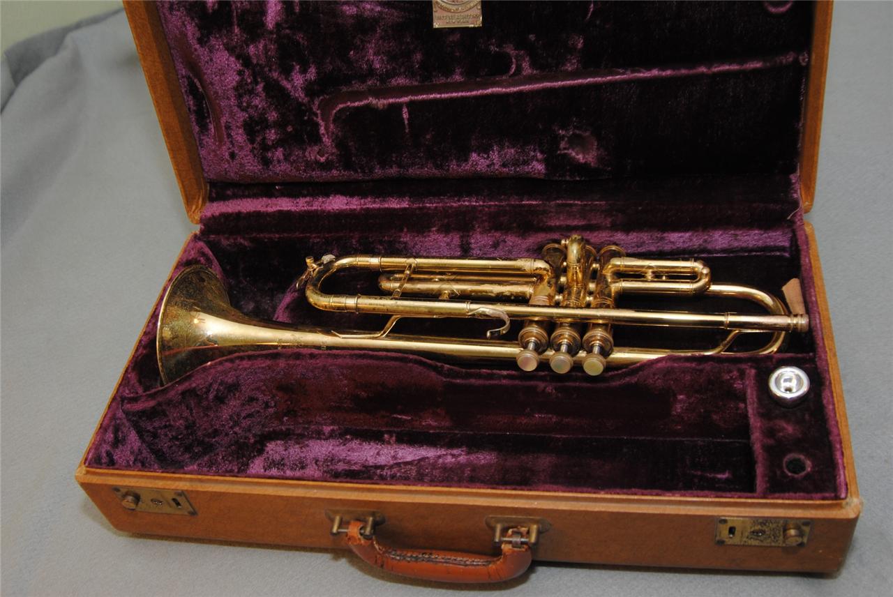 1940 NEW YORK BACH MERCURY MODEL TRUMPET W/ORIG CASE PRO CHEM CLEANED