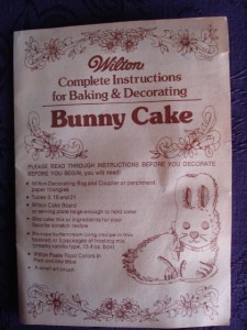 Vintage Wilton 3d Bunny Cake Pan W Instructions 1974 On Popscreen