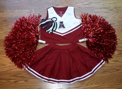 5 pom poms ribbon